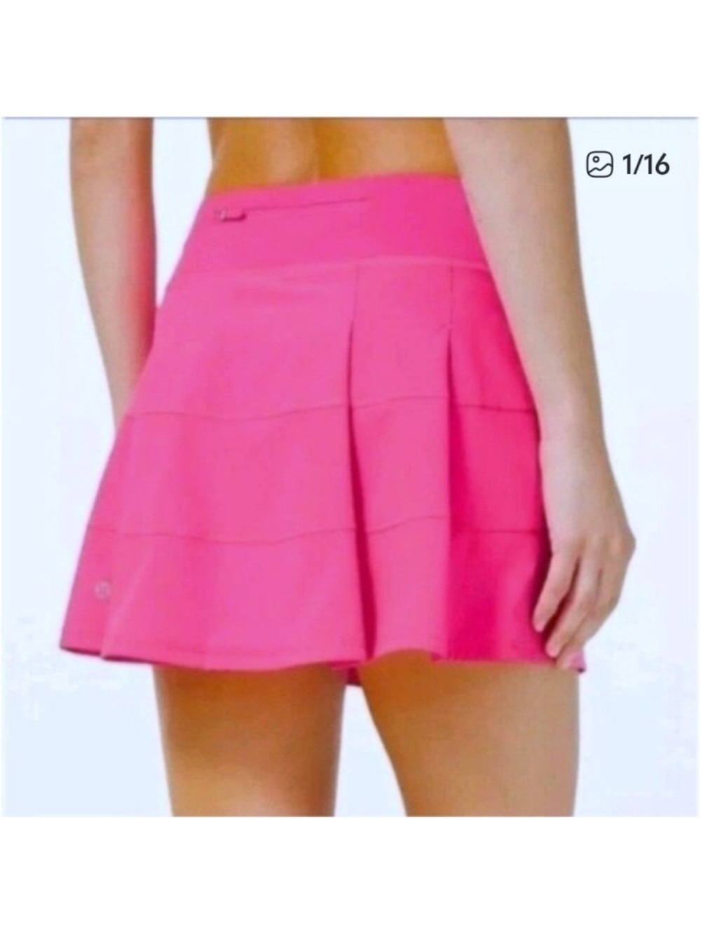 Lululemon athletic pace, rival Pink Pleated Active Skort